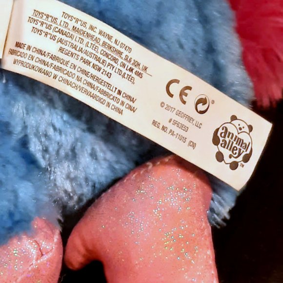 TOYS R US PEACOCK COLORFUL SPARKLE GLITTER EYES - Picture 7 of 7